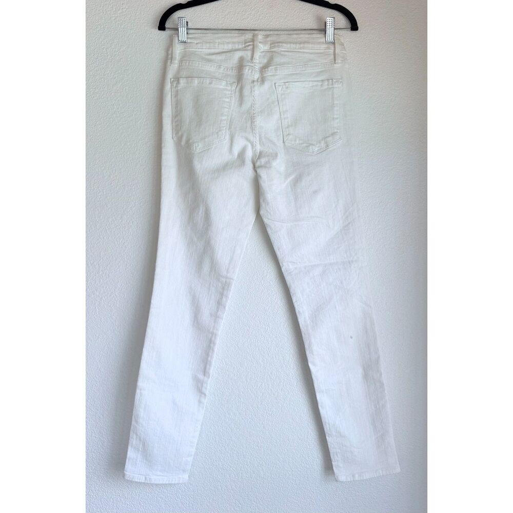NWT FLAWED FRAME Le Skinny de Jeanne Mid-Rise Crop Jeans in White Size 30 - Picture 5 of 15